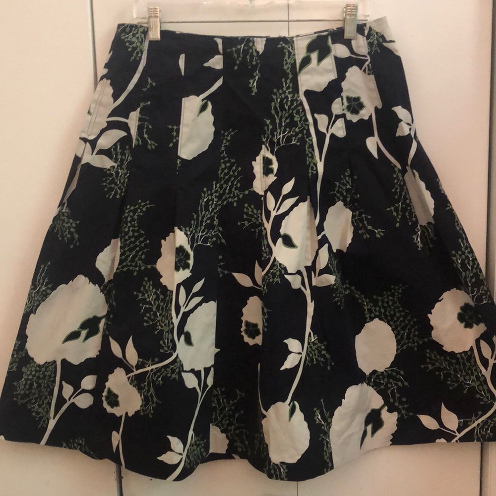 floral print Talbots A Line skirt